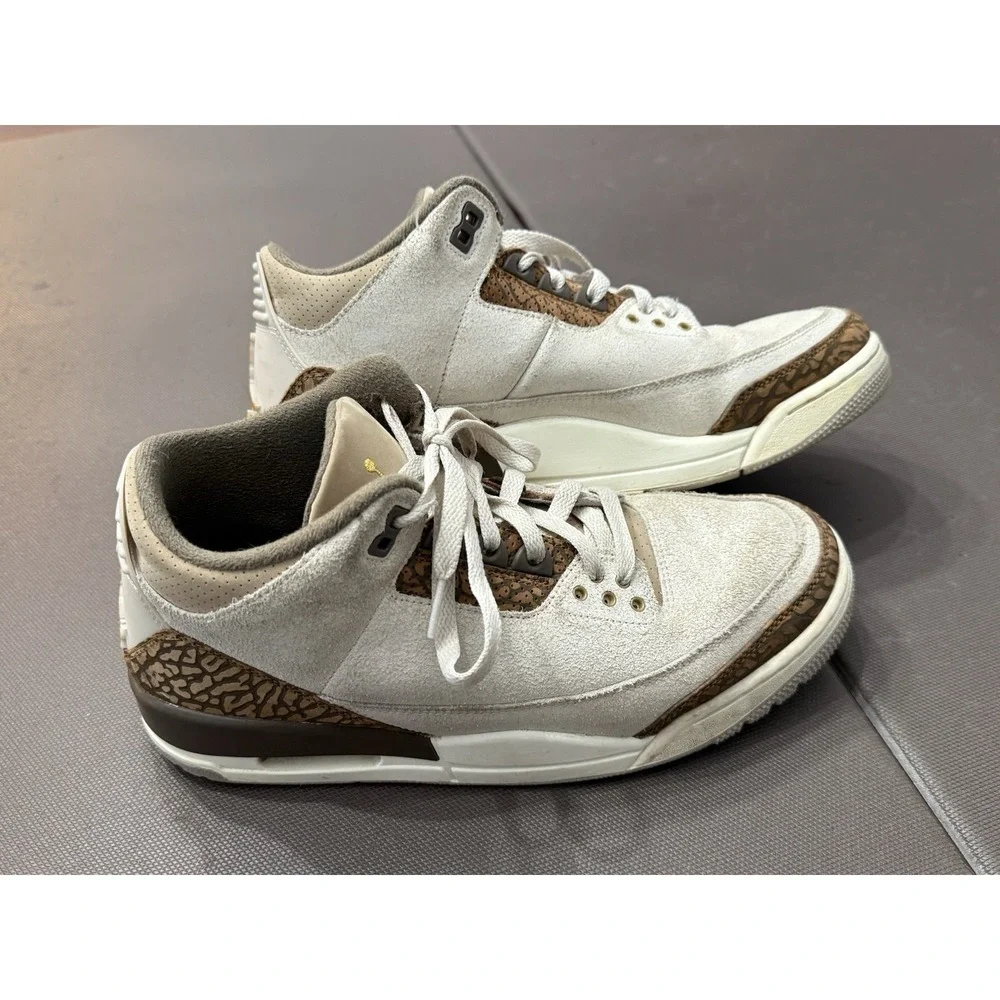 Air Jordan 3 Retro Palomino Cream Men's Size 9.5 (CT8532-102) Minor Wear